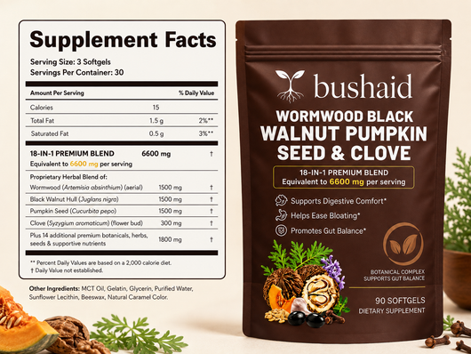 BushAid™ Wormwood Black Walnut Capsules