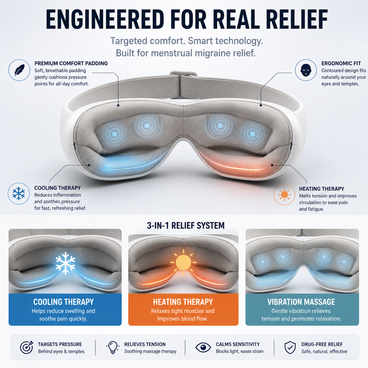 MigraPress™ Relief Mask