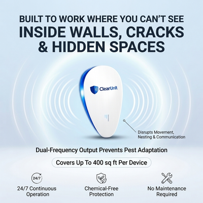 ClearUnit™ Dual-Frequency Pest Repeller