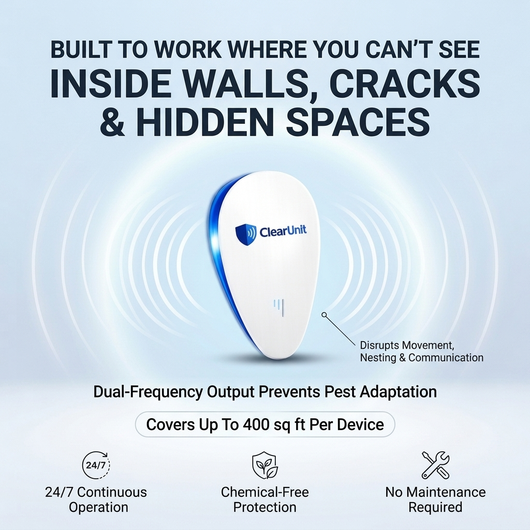 ClearUnit™ Dual-Frequency Pest Repeller